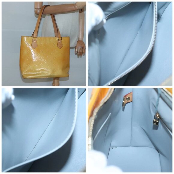 LOUIS VUITTON Monogram Vernis Houston Hand Bag Gris - Picture 16 of 16